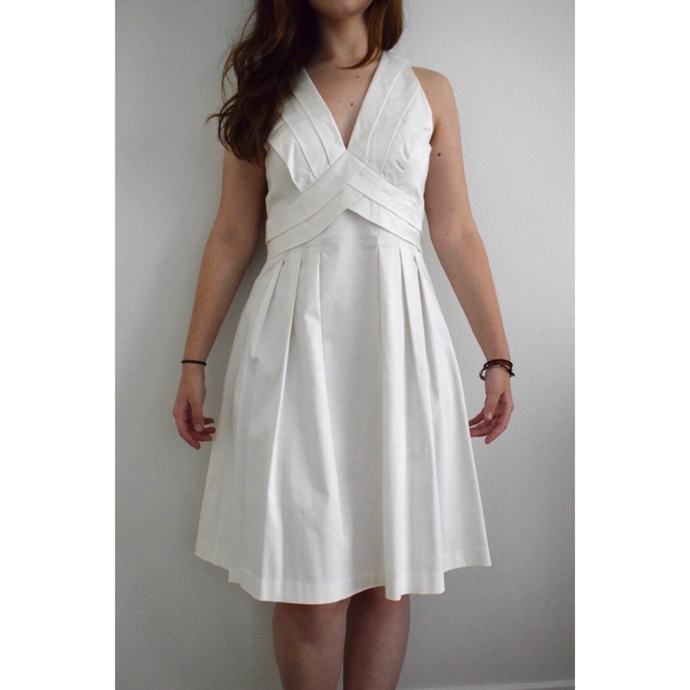 White Calvin Klein Sleeveless Dress